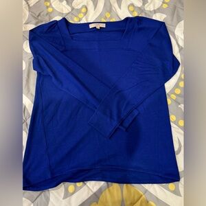 Loft square neck royal blue sweater